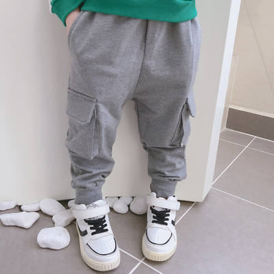 Pantaloni sport copii cu buzunare in trei culori