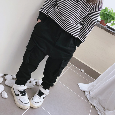 Pantaloni sport copii cu buzunare in trei culori