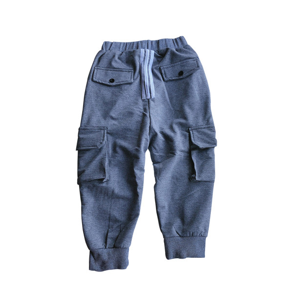 Pantaloni sport copii cu buzunare in trei culori