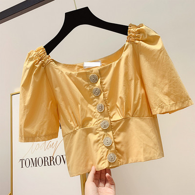 Bluza de dama cu nasturi in trei culori