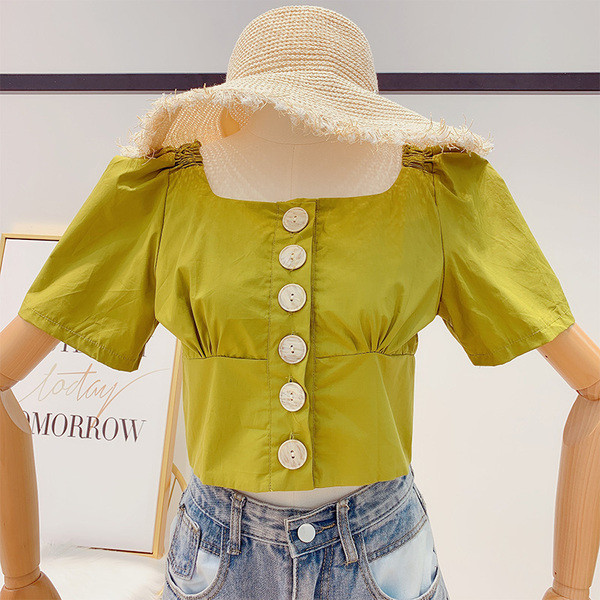 Bluza de dama cu nasturi in trei culori