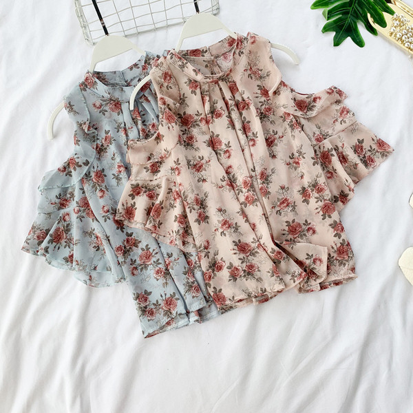 Bluză de damă modernă cu model floral - mai multe culori