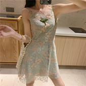 Rochie scurta de dama moderna cu motive florale