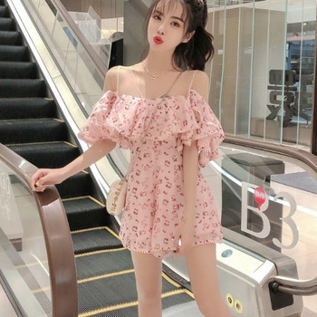 Rochie scurta de dama moderna cu motive florale