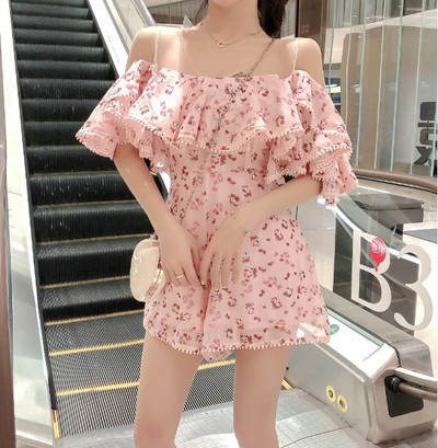 Rochie scurta de dama moderna cu motive florale