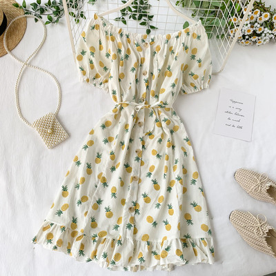 Rochie de dama cu maneci scurte si nasturi