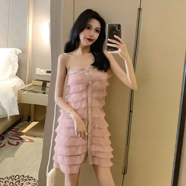 Rochie moderna de dama in trei culori cu bretele subtiri