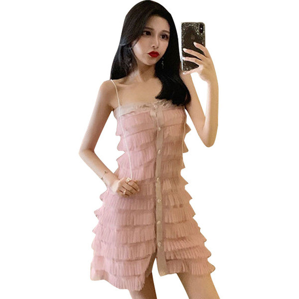 Rochie moderna de dama in trei culori cu bretele subtiri