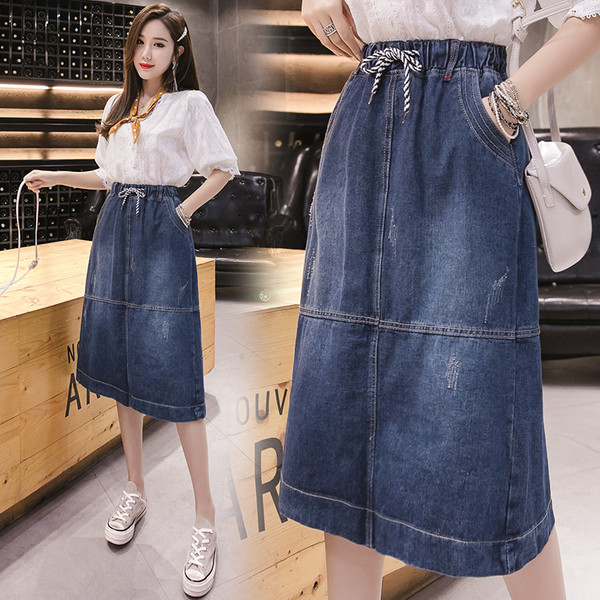 Fusta de dama moderna cu cravate - in doua culori