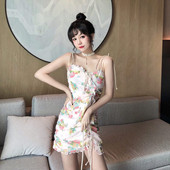 Rochie scurta dama casual cu model floral