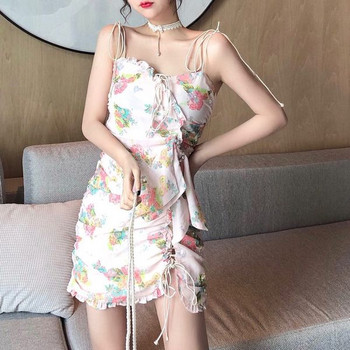 Rochie scurta dama casual cu model floral