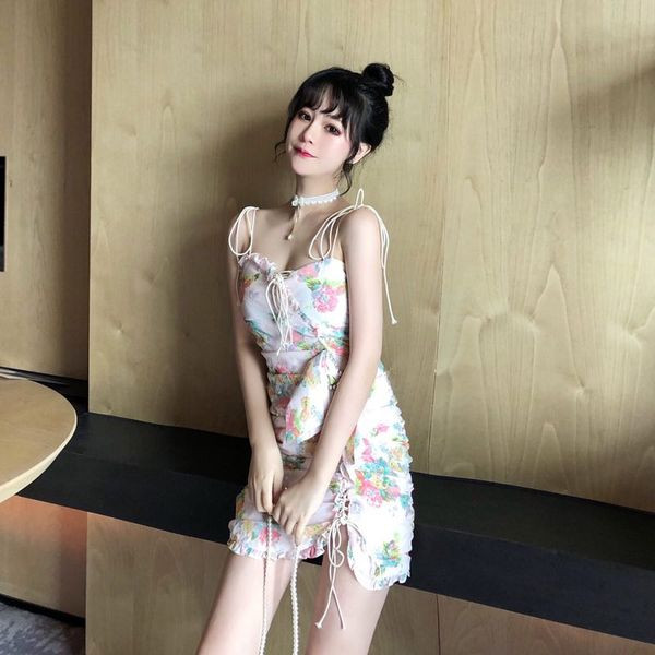 Rochie scurta dama casual cu model floral