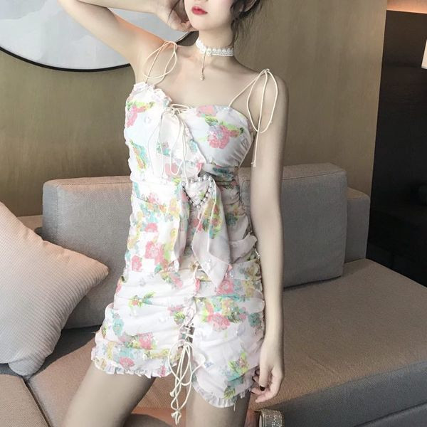 Rochie scurta dama casual cu model floral