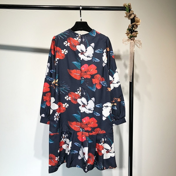 Rochie de dama cu decolteu oval si maneci lungi in doua culori