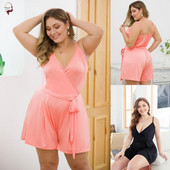 Salopeta de dama marime mare in negru si roz