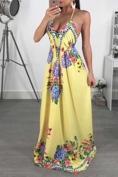 Rochie lunga de dama cu bretele subtiri in trei culori