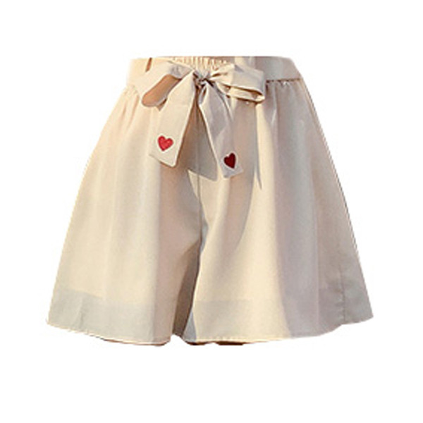 Pantaloni scurți de damă cu talie înaltă și mărimi până la 5XL