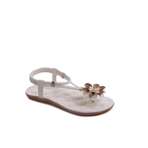 Sandale de dama moderne cu o floare in doua culori