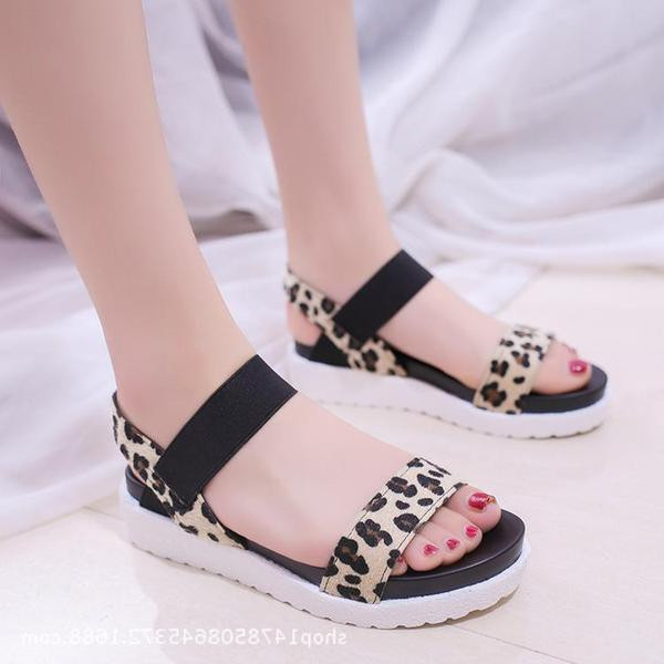 Sandale de dama cu talpa inalta in patru culori