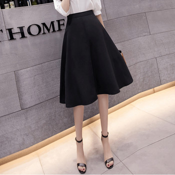 Fusta de dama moderna in doua culori - model croiat