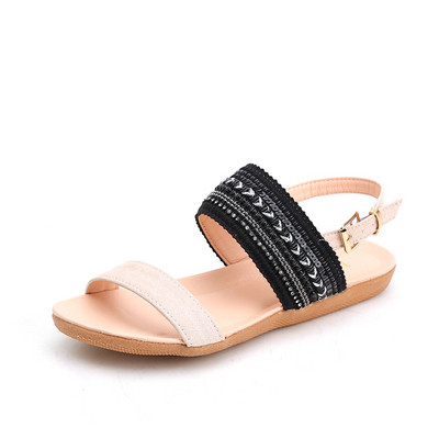 Sandale de dama cu catarama in patru culori