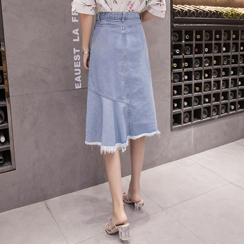 Fusta de dama moderna croiala model-cu nasturi