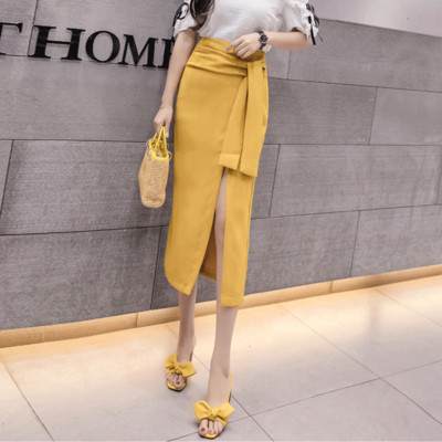 Fusta lunga de dama eleganta cu talie inalta in trei culori