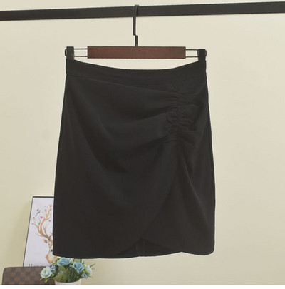 Fusta de dama in trei culori cu talie inalta