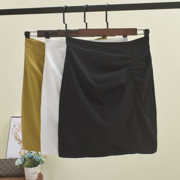 Fusta de dama in trei culori cu talie inalta