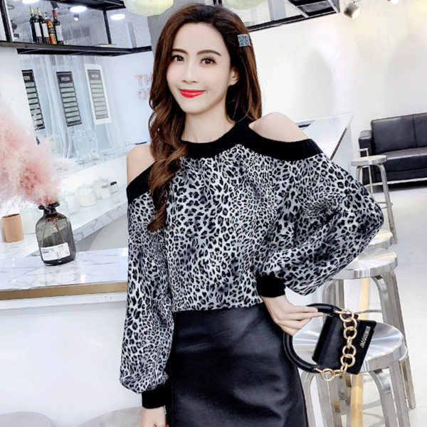 Bluza de dama actuala in trei culori cu animal print