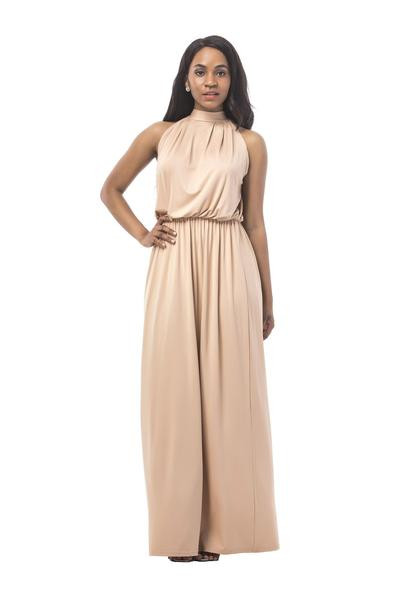 Rochie lunga de dama cu talie elastica in diferite culori