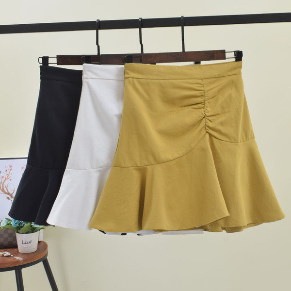 Дамска ежедневна пола в черен,бял и бежов цвят 