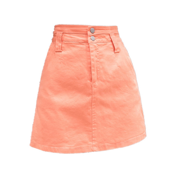 Fusta casual dama din denim in trei culori