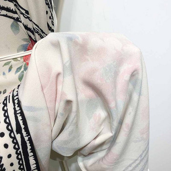 Rochie cu un singur umar in alb cu model