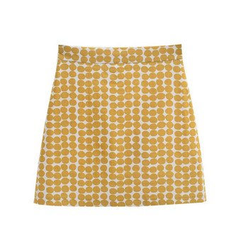 Fusta de dama cu buline cu talie inalta in mai multe culori