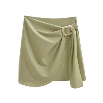 Fusta dama cu element metalic in mai multe culori