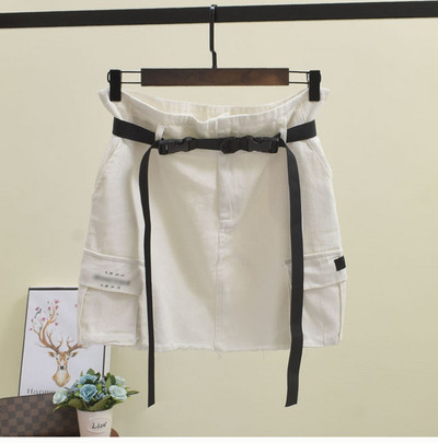 Fusta dama sport-casual cu curea in mai multe culori