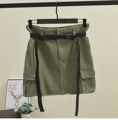 Fusta dama sport-casual cu curea in mai multe culori