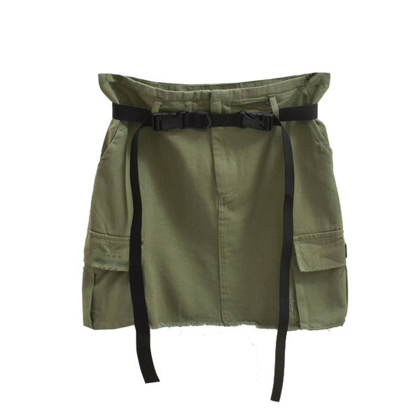 Fusta dama sport-casual cu curea in mai multe culori