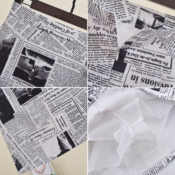 Fusta de dama eleganta cu aplicatie colorata si talie inalta