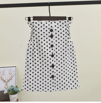 Fusta casual dama cu puncte in doua culori