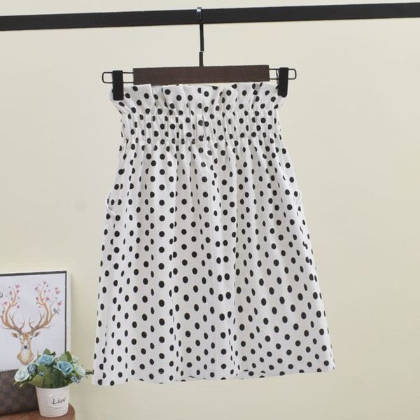 Fusta casual dama cu puncte in doua culori