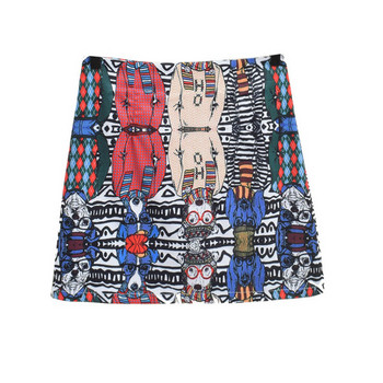 Fusta de dama moderna cu aplicatie colorata