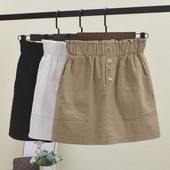 Fusta casual dama cu talie elastica in mai multe culori