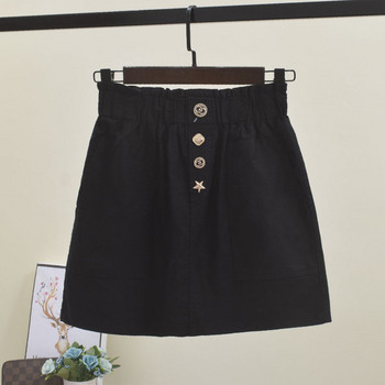 Fusta casual dama cu talie elastica in mai multe culori