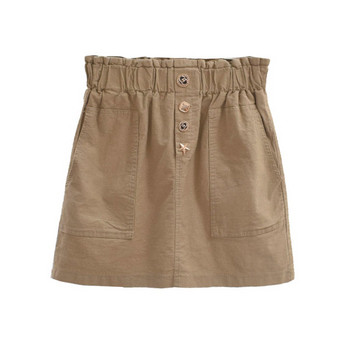 Fusta casual dama cu talie elastica in mai multe culori