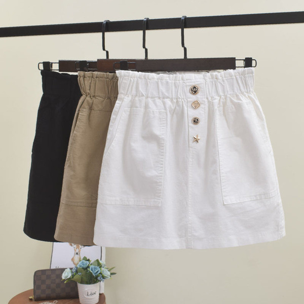 Fusta casual dama cu talie elastica in mai multe culori