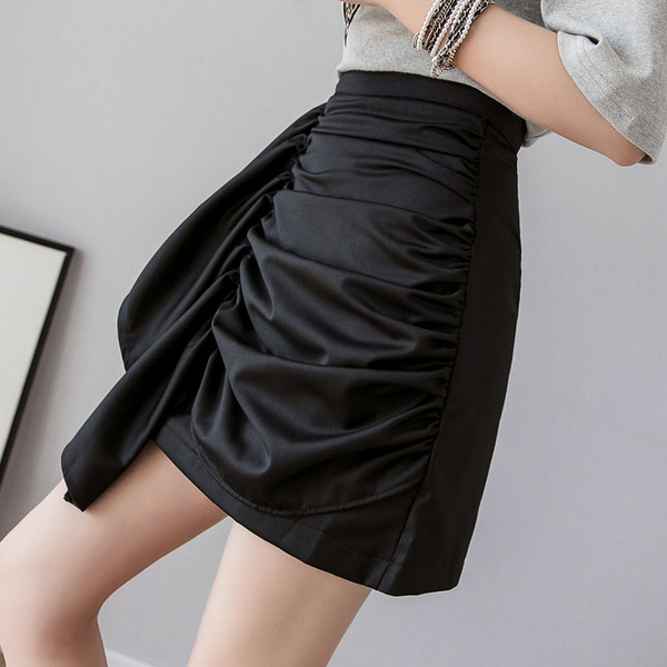 Fusta de dama moderna cu talie inalta - in doua culori