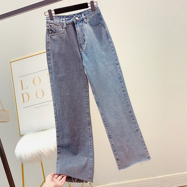 Blugi de dama model lat si talie inalta