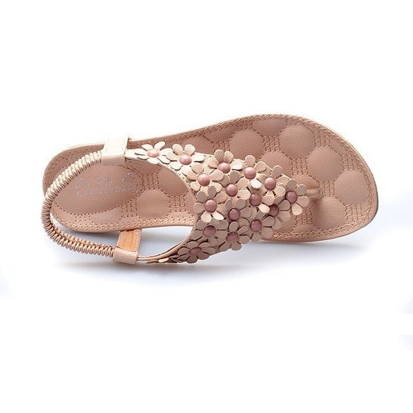 Sandale casual dama cu element 3D in doua culori